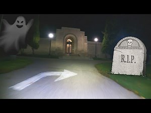 Spooky Cemetery at Night - Narrated Bike Ride