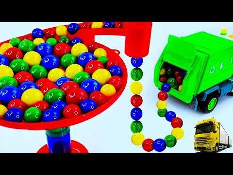 HABA Marble Run: Mesmerizing Wooden Marbles Racing Through Air ASMR