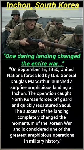 The Battle of Inchon: The Landing That Turned the Korean War | 1950. #history #usashorts #