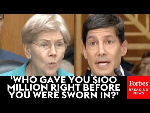 'Who Gave You The Money?!': Warren Doesn't Let Up On Fed Chair Warsh Over $100 Million Payment