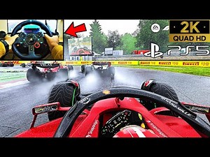 F1 22 Wet Race | PS5 Logitech G29 Steering Wheel Gameplay #ps5 #60fps