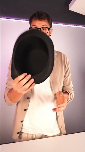 3 basic tricks with a HAT 🎩 #jacknobile #magic #magictutorial