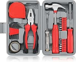 24pcs Home DIY Tool Kit for Household, Office & Garage - General Repair Small Hand Tool Set with Storage Case