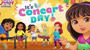 nCartoon game. Dora and Friends Into the City - Girls Our First Cocert. Full Episodes in English