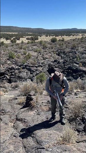 Sunken Lava Field on the Lava Falls Trail of El Malpais National Monument in New Mexico