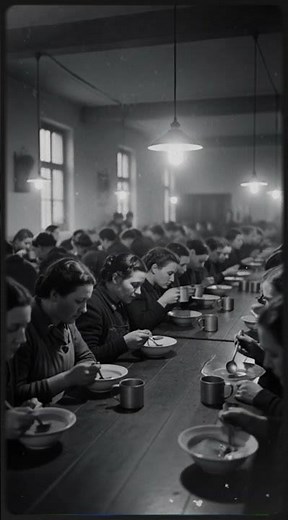 “German Women POWs in British Camp, 1944 – Humanitarian Moments Amid World War II Winter” #history