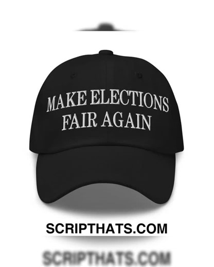 Script Hats on Instagram: "🎉 Ready to level up your casual look? Introducing the Make Elections Fair Again Embroidered Unstructured Dad Hat! Crafted from soft, breathable fabric, this hat boasts a relaxed fit, perfect for all-day comfort. Its striking embroidery not only makes a statement but also sparks conversations about the values we care about! Whether you’re hitting the park or running errands, this stylish accessory adds a trendy touch to any outfit. Don't miss out—snag yours today and w