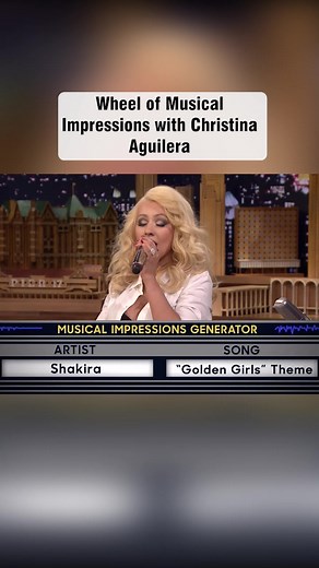 Celebrity Musical Impressions Challenge with Christina Aguilera