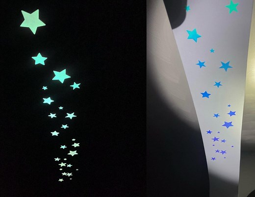 Glow in the Dark Star Stickers, Glowing Stars for Ceiling Wall Decor, Holographic Glow Party Decoration, Indoor/outdoor Vinyl - Etsy