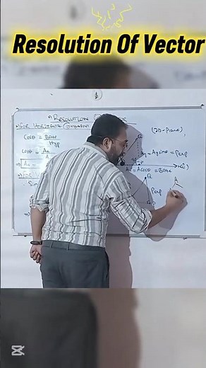 Vector Resolution | Easy Trick for Class 11 & O-Level 🔥 | Physics Short