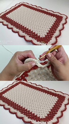 Tapete Retangular em Crochê Passo a Passo