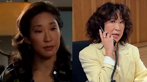 Sandra Oh recreates Princess Diaries phone scene for Anne Hathaway