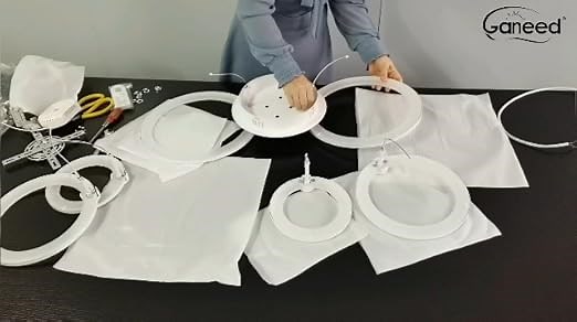 6 Rings Dimmable LED Ceiling Light