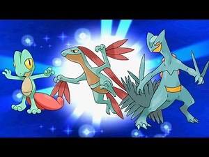 Shiny Treecko evolutions! Pokémon X and Y