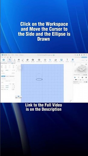 How to Use Ellipse Drawing Tool While 3D Modeling in SelfCAD
