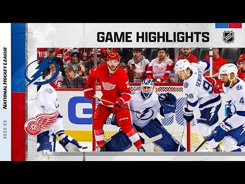 Lightning @ Red Wings 12/21 | NHL Highlights 2022
