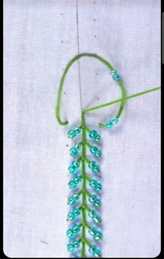 easy Needle work with moti #punjaban #handbroidery #waheguru #embroiderylover ♥️♥️