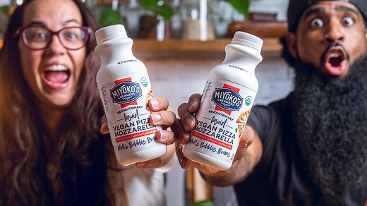 1.4K views · 75 reactions | Miyokos launched liquid vegan cheese and...
