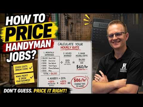How to Price Handyman Jobs (Stop Undercharging & Start Making Money)