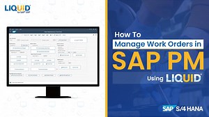 How To Easily Manage Work Orders in SAP PM Using Liquid UI