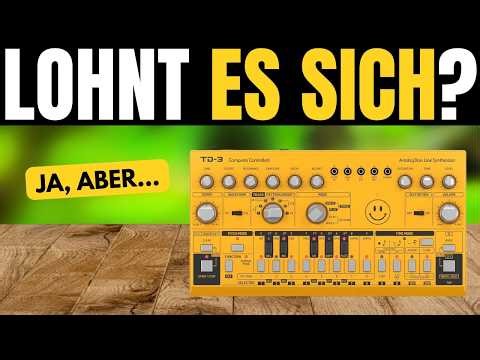 Behringer TD-3-AM Acid Yellow Synthesizer – Analoger Bass Line Synth für Techno, Acid