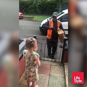 56K views · 1.9K reactions | An 8-year-old girl learns sign language so that she could greet her local delivery driver and thank him for his hard work during the pandemic. Twitter/Mummybear1903 | LifeStyle | Facebook