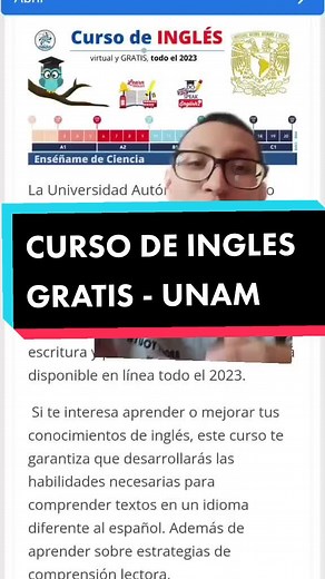 Curso de Inglés Gratis en UNAM - Aprende Inglés Online