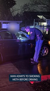 Man admits to smoking meth before driving