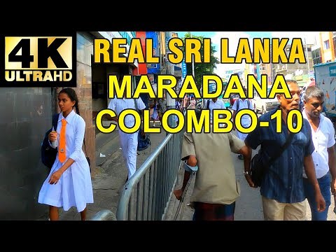 COLOMBO-10 MARADANA Streets - Walking in Sri Lanka - 4K 60FPS HDR, Street Sounds, ASMR, No Talk