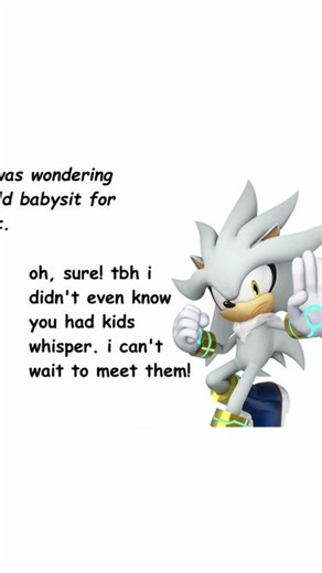 Silver Babysitting! #sonic #sonicthehedgehog #tanglethelemur #whisperthewolf #silverthehedgehog