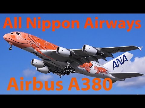 New | The Most Beautiful AIRBUS A380 | First Flight ANA A380 with Orange Turtle Livery in 4K