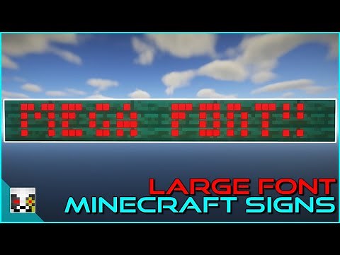 Large Neon Sign Font - Minecraft 1.17+