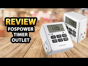 FosPower Timer Outlet Review & Unboxing ✅ Digital LCD Timer (2-Pack)