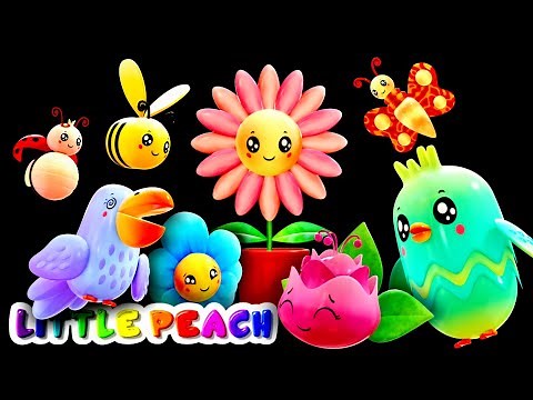 Funky Flowers PARTY | Baby sensory Video | Fun Animation With Music