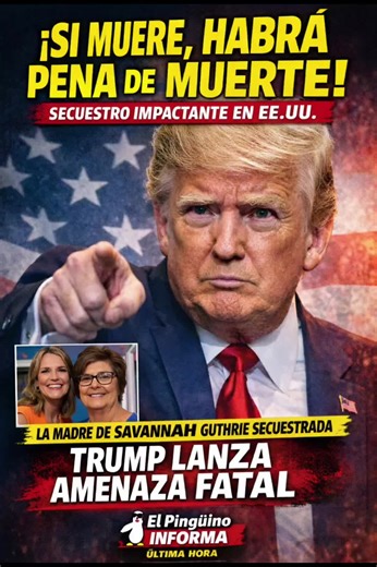 Trump lanza advertencia federal máxima por el secuestro de Nancy Guthrie en Arizona; autoridades intensifican la búsqueda contrarreloj mientras el caso sacude al país y crece la presión pública por un desenlace con vida. #UltimaHora #EstadosUnidos #NoticiasDeHoy #Viral #Tendencia