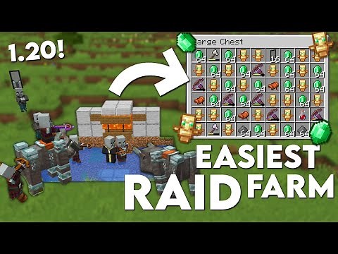 EASIEST Starter Raid Farm - 10 Totems Per Raid || Minecraft 1.20 tutorial || (how to)