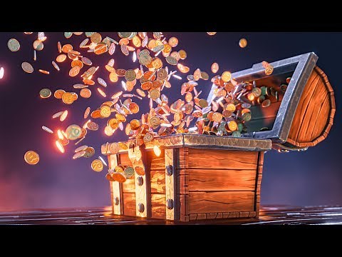Blender 2.8 "Coin Explosion" Animation I Bonus Lesson From Treasure Chest Tutorial Series
