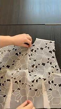 How to Sew a Lace Edge & Add a Bib/ Dressmaking Process #sewing #sewingprojects #couture