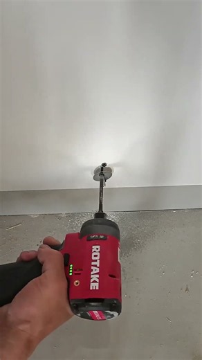 Secure door stopper installation with screw and LED tools