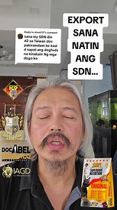 EXPORT SANA NATIN ANG SDN... 🤔 Kahit itapat natin sa foreign brands, the best pa rin ang SDN natin kahit "Philippine made" o "local lang" ito. Doc Abel Manalo SDN Dog Food Manalo K9 IAGD | Doc Abel Manalo