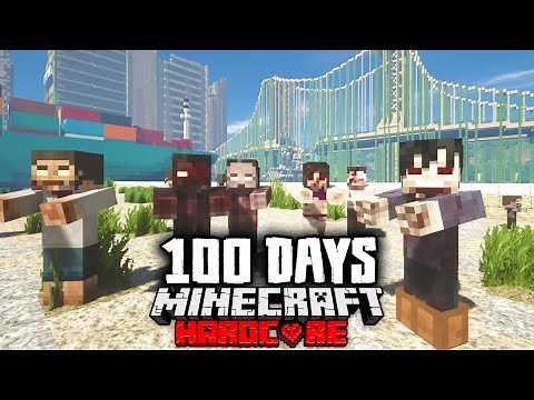 We Survived 100 Days in a City in Zombie Apocalypse Hardcore Minecraft