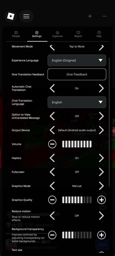 How to turn on reduce motion on roblox #shorts #roblox