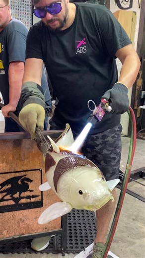 Making a Koi fish our of glass! What fish should we make next?! | Garmezy Glass