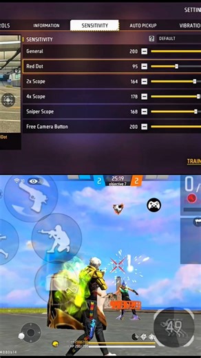 All Gun Headshot Sensitivity Setting AfterNew OB53 Update | Free Fire Max AutoHeadshot Sensitivity🔥🔥