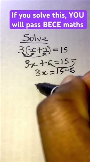 If YOU Solve THIS, You Will Pass BECE maths