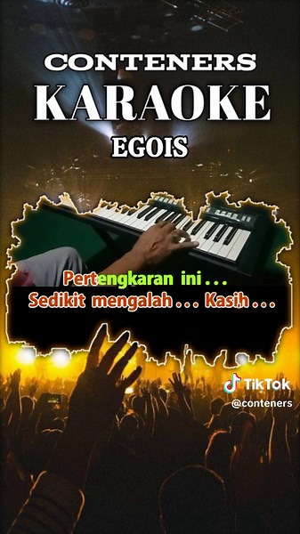 KARAOKE LAGU DANGDUT EGOIS LESTY #lagudangdut #egois #liriklagu #karaoke #conteners