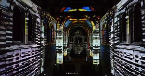 Immersive video mapping in basilica with Modulo Pi media servers
