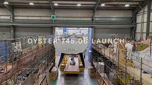 Oyster 745.06 recently made her debut in the water at Oyster Southampton. The moment the keel hits the water for the first time is always moving as it marks the start of a lifetime of adventures for a new Oyster and her owners. Next up for 745.06 is the commissioning process. Discover the Oyster 745: bit.ly/3uZn0m4 | Oyster Yachts