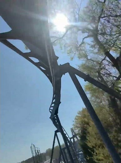 The Batman at Six Flags Over Georgia #rollercoaster #youtubeshorts