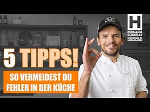 Henssler's Top 5 Cooking Basics – This is how you cook even better!